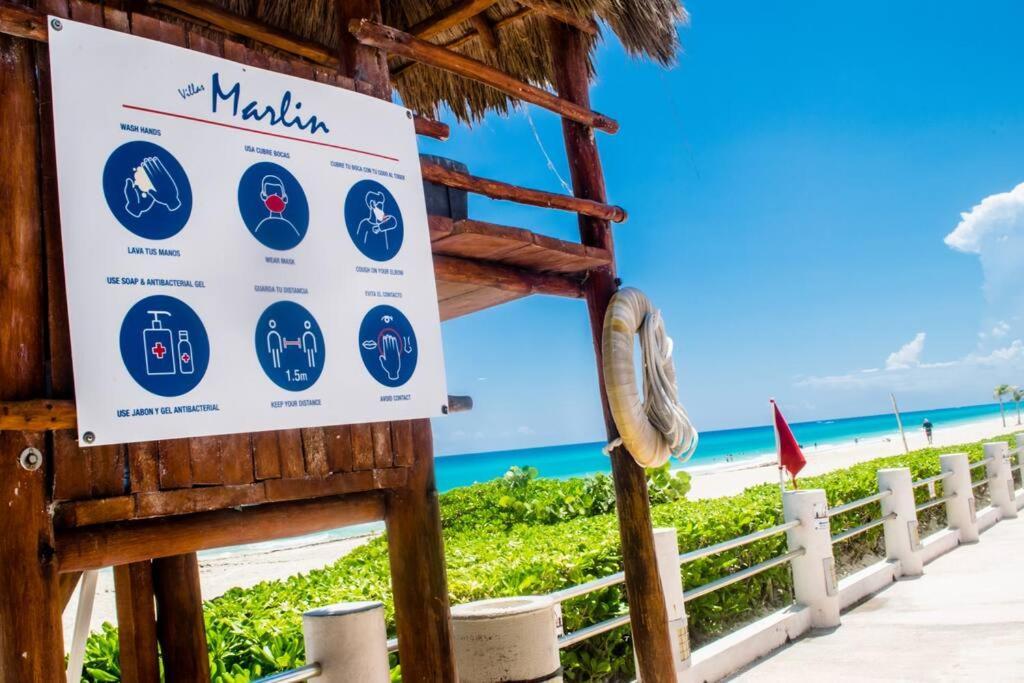 Ocean Front Villa Marlin, Best Location In Hotel Zone #109 Канкун Екстер'єр фото